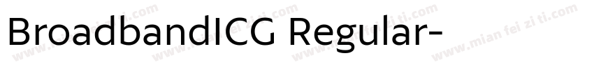 BroadbandICG Regular字体转换